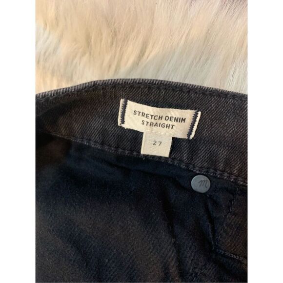 Madewell Stretch Denim Straight Mini Skirt in Ashcraft Wash: Raw-Hemmed edition - Picture 7 of 9